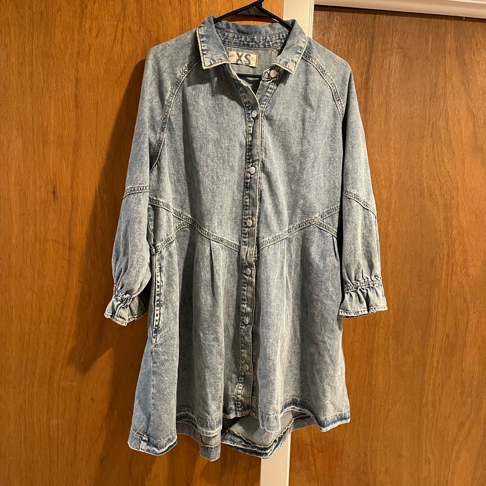Free People Hannah denim dress in Go West